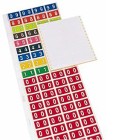 Codafile Lateral File Labels Numeric 4 25mm Pack 1 Sheet image