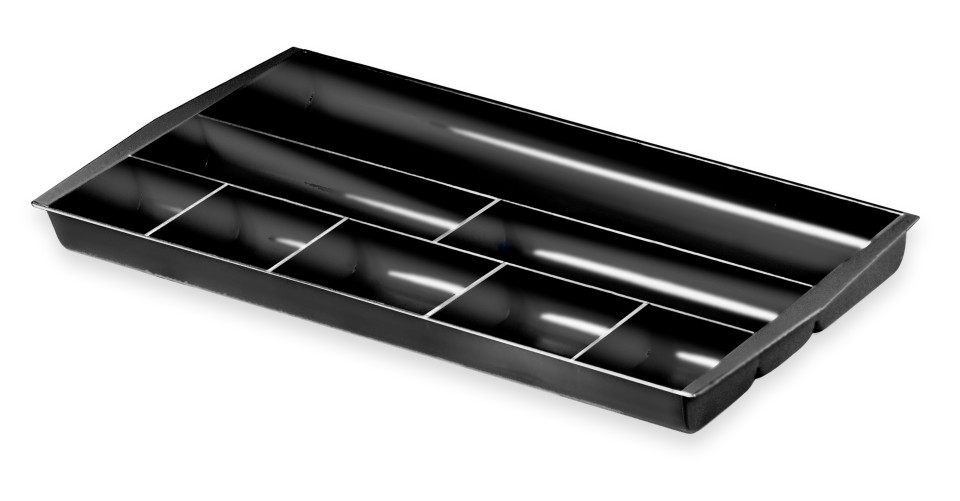 Italplast Drawer Tidy 8 Compartments Black