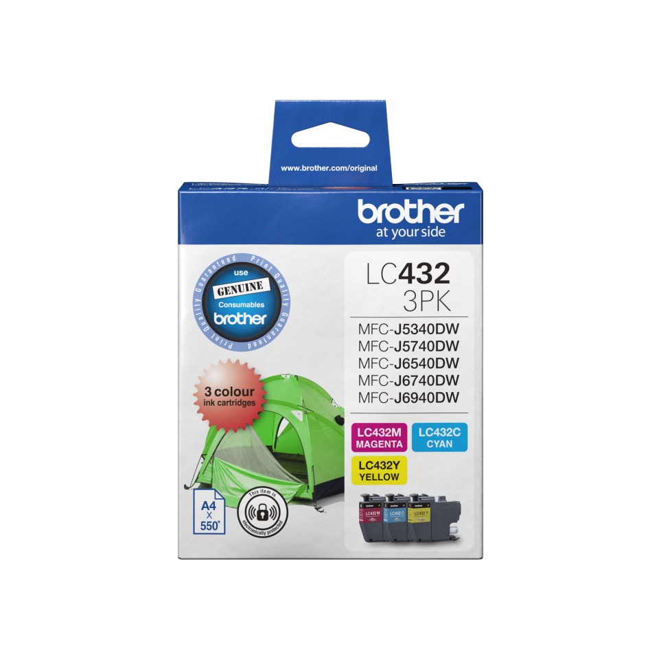 Brother LC4323PKS Inkjet Ink Cartridge Colour Pack 3
