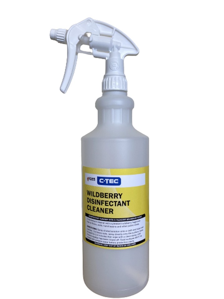 C-TEC Wildberry Disinfectant 1 Litre Spray Bottle Kit