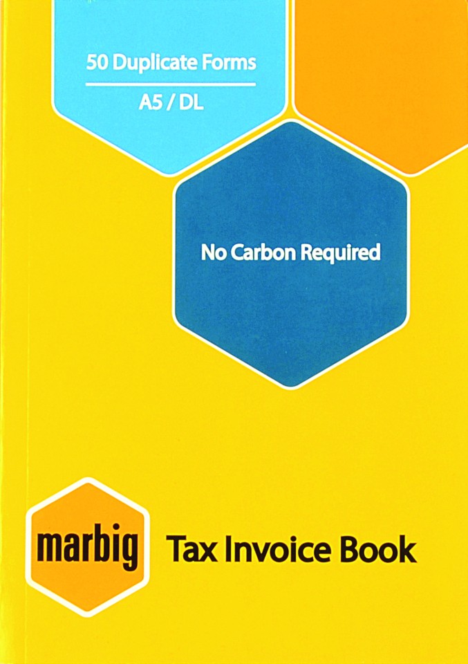 Mbg Invoice Book A5 50lf Duplicate