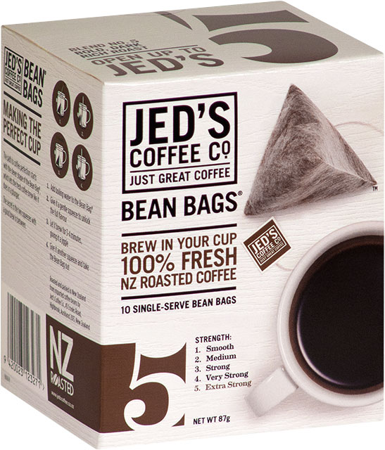 Jeds No. 5 Instant Coffee Bean Bag Box 10