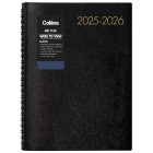 Collins Boston 2025-2026 Diary A5 Week To View Black image