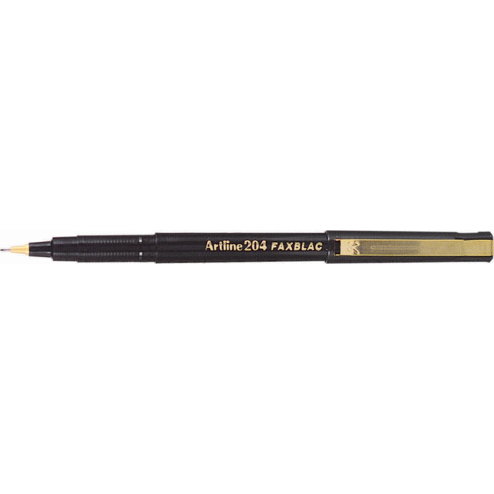 Artline 204 Faxblac Marker Fine 0.4mm Black