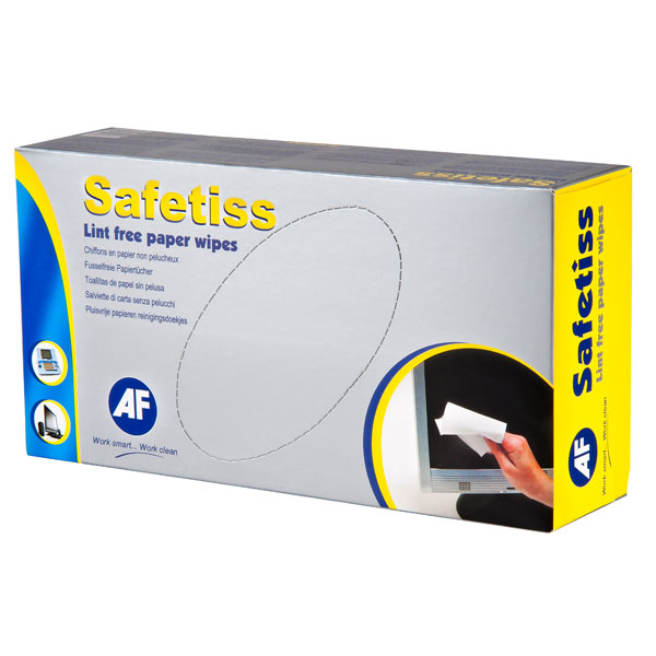 AF Safetiss Lint Free Paper Wipes Tissues