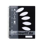 Colourhide Spiral Notebook 5 Subject A4 250 Pages Black image
