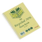 Spirax 813 Spiral Notebook Recycled A6 100 Pages image
