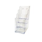 Deflecto Brochure Holder 4 Tier DLE Clear image