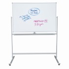 Boyd Visuals Lacquered Steel Mobile Pivoting Whiteboard 1200 x 1500mm image