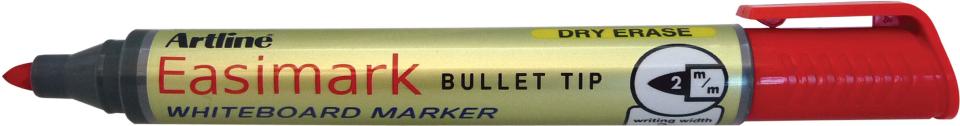 Artline Easimark Whiteboard Marker Bullet Tip 2.0mm Red