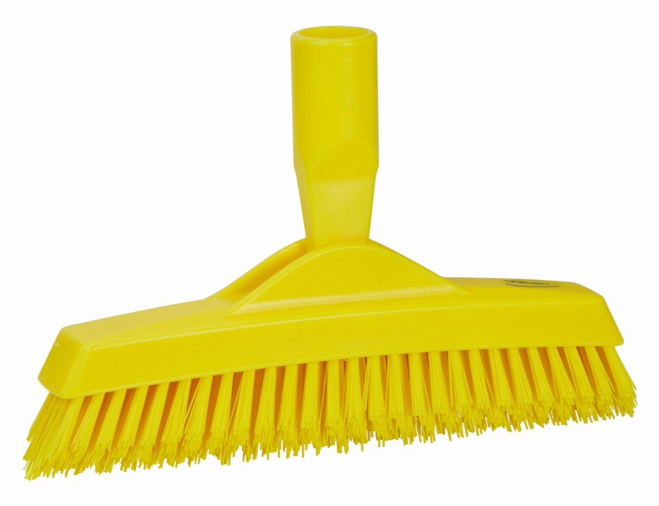 Vikan Yellow Crevice Stiff Scrub Brush 225mm