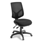 Crew Task Chair 3 Lever High Back Black Mesh image