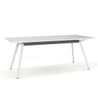 Knight Team Meeting Table 1800(w)X800(d)mm White Top With White Base White image