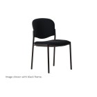 Knight Raz 2 Stacker Chair Silver Frame Black image