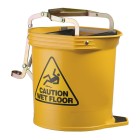 Oates Yellow Wide Mouth Wringer Bucket 16 Litre image