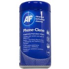 AF Phone-Clene Anti Bacterial Phone Hot Desk Wipes Tub 100 image