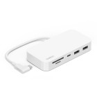Belkin Connect Multiport Hub USB-C 6-in-1 With Mount White image