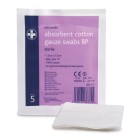 Reliswab Cotton Gauze Swabs Sterile 7.5cm x 7.5cm Pack 5 image