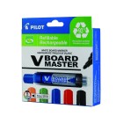 Pilot BeGreen V Board Master Whiteboard Marker Bullet Medium Assorted Colours Pack 5 image