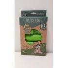 Compost Me Dog Waste Handle Bags Green 115mm x 110mm x 330mm 150 Bags per Roll Box of 10 image
