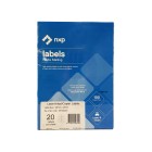 NXP Multi-Purpose Labels Laser Inkjet 38936 98 x 25.4mm 20 Per Sheet Pack 2000 image