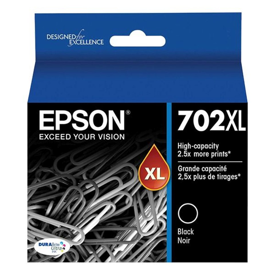 Epson Durabrite Ultra 702xl Black High Yield Ink Cartridge