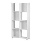 Zealand Cubby Hole Bookcase 8 Cube 800(w)x1650(h)x300(d) 18mm Melamine Panel Tawa image