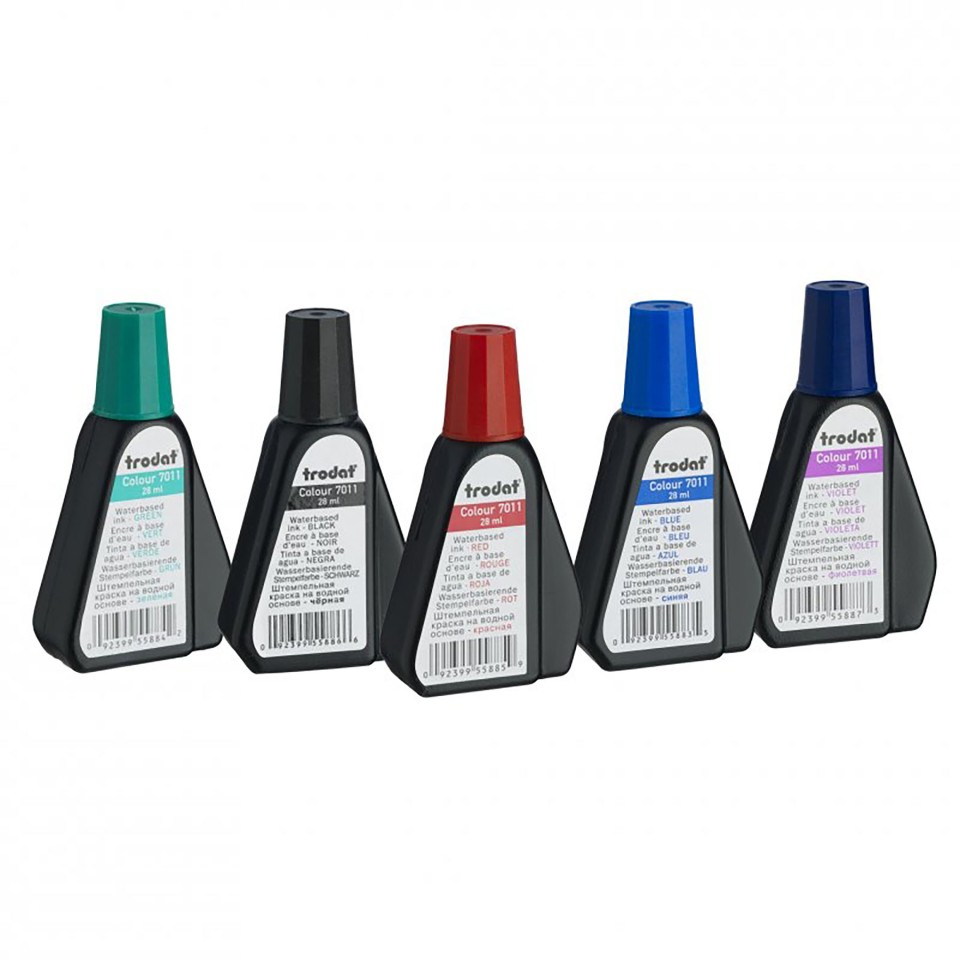 Trodat Stamp Ink 7011 28ml Bottle Black