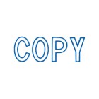 X-Stamper Self-Inking Stamp 'Copy' With Blue Ink image