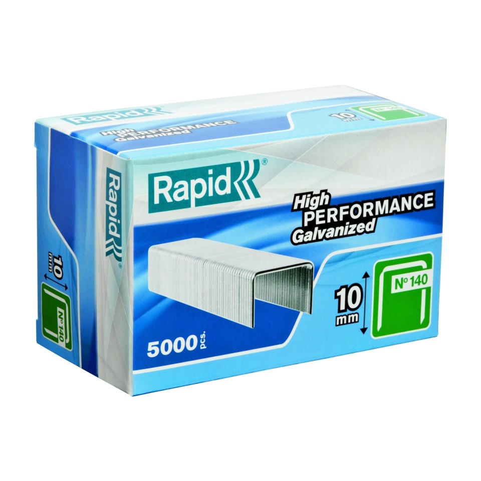 Rapid No. 140/14 Staples Flatwire Box 5000