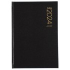 Collins 2024 Hardcover Appointment Diary A5 Day To Page Black image
