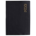 Collins 2024 PVC Limp Cover Diary A5 Day To Page Black image