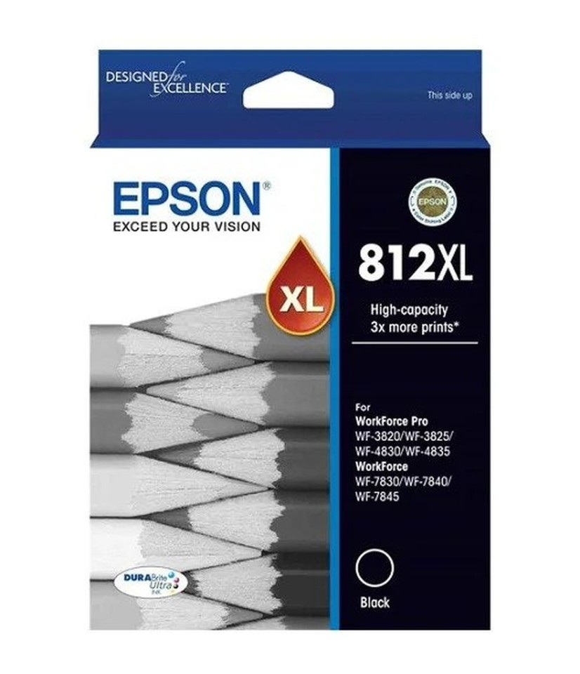 Epson Durabrite Ultra 812xl Original Ink Cartridge Black