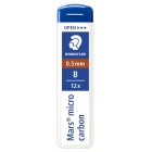 Staedtler Mars Mechanical Pencil Lead Refills B 0.5mm Tube 12 image