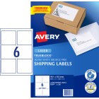 Avery Shipping Labels Trueblock Laser Printer 959007/L7166 99.1x93.1mm White Pack 600 Labels image