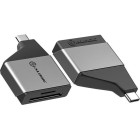 Alogic Ultra Mini Usb C Male To Sd And Microsd Card Reader Female Adapter image