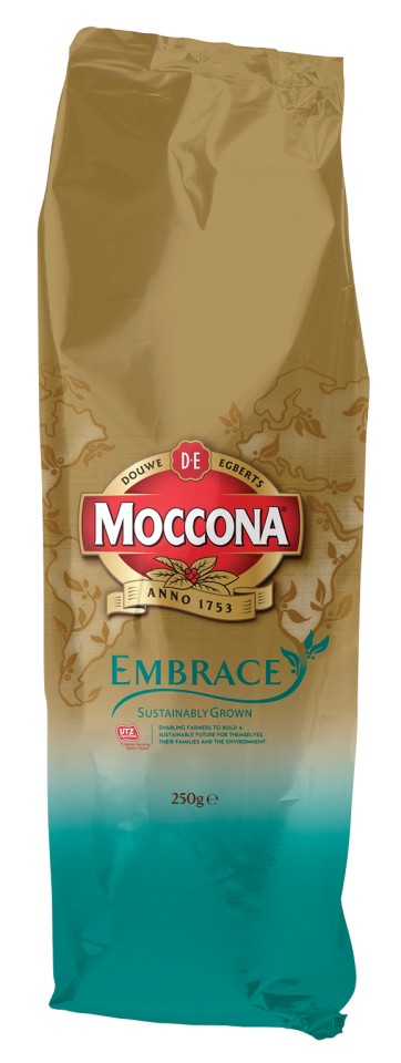 Moccona Vending Embrace Instant Coffee UTZ Certified Freeze Dried 250g