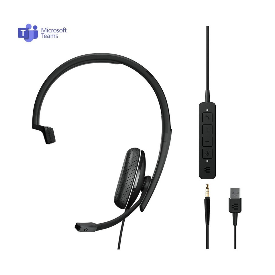 Epos Sennheiser Adapt 135t Usb Ii Monaural Headset Ms Teams & 3.5mm