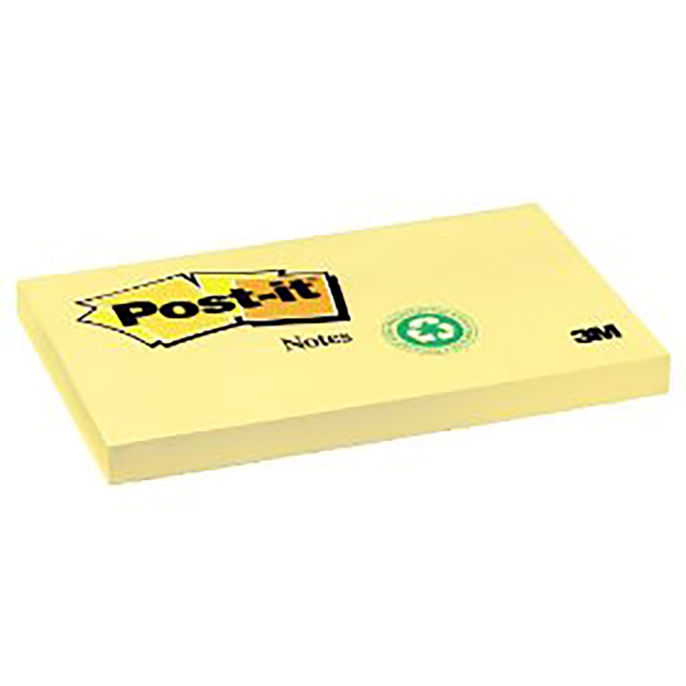 3M Post-It Note 655 Recycled Yellow Each