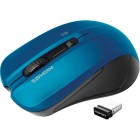 Promate Ergonomic Wireless Mouse With Ambidextrous Design Blue image