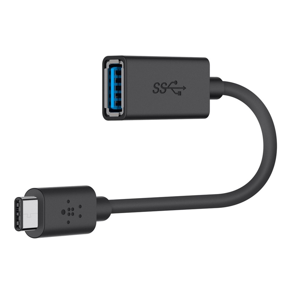 Belkin 3.0 Usb-c To Usb-a Adapter Black