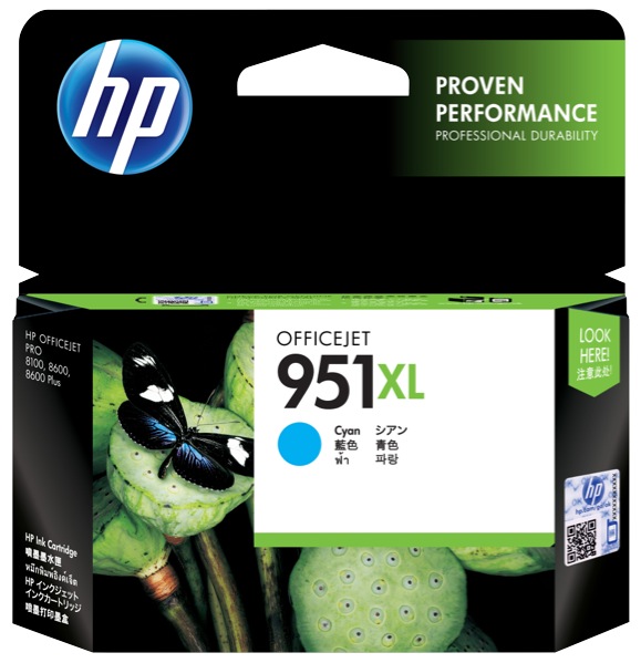 HP Ink Cartridge 951XL Cyan