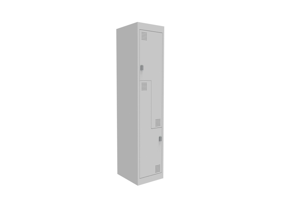 Proceed Locker 2 Step 375Wx450Dx1800Hmm Stone Grey