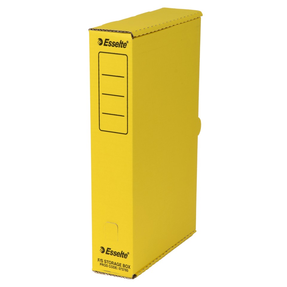 Esselte Box File Foolscap Yellow