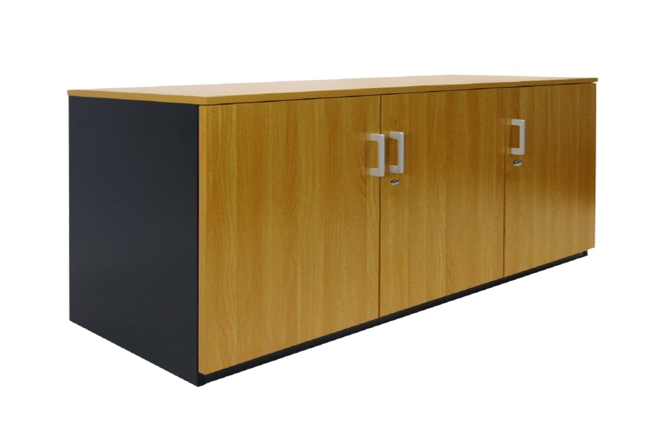 Delta Storage Credenza 1200Wx900Hmm Beech / Charcoal