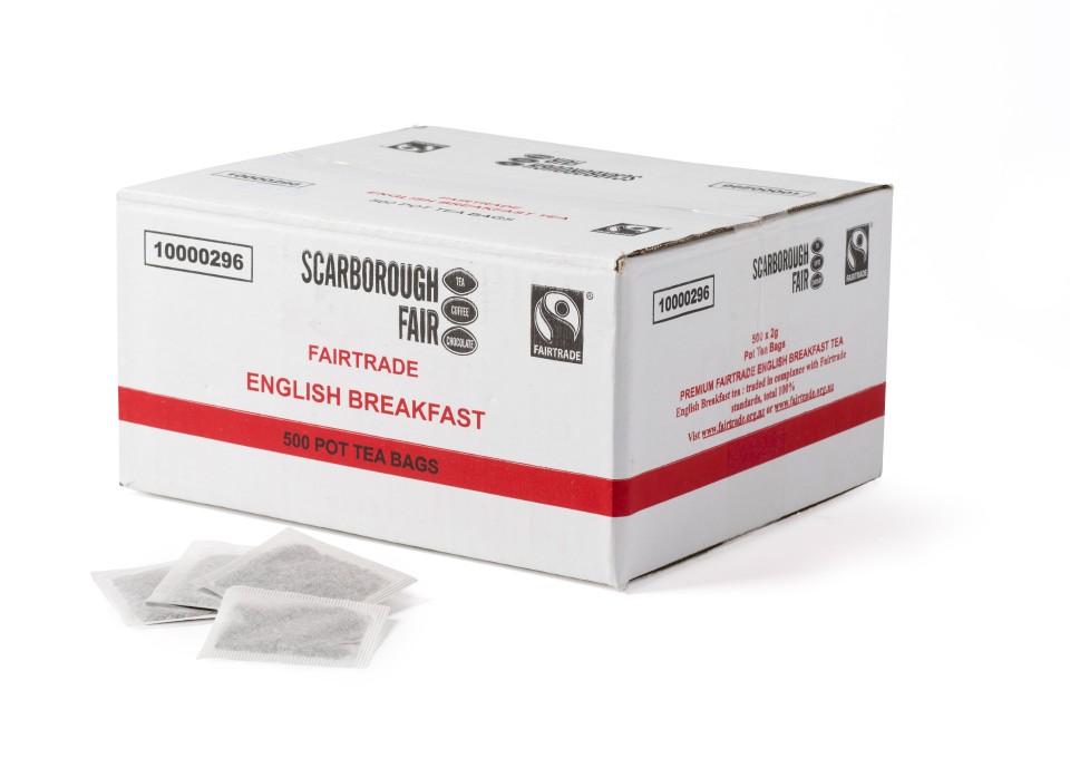 Scarborough Fair Fairtrade Tea Bags English Breakfast Carton 500