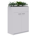 Rapid Hinged Door Storage/Planter Including Plants Non-Locking image