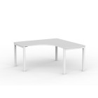 Knight Cubit Workstation Fixed Height White Frame image