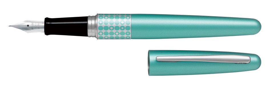 Pilot MR 3 Metallic Aqua Blue Fountain Pen Medium