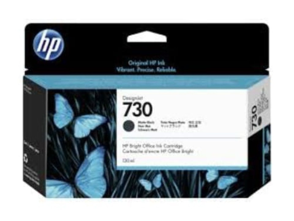 HP 730 Designjet Matte Black 130ml Ink Cartridge